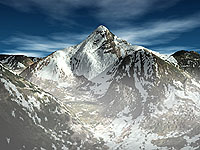 Gasherbrum I from the Abruzzi glacier